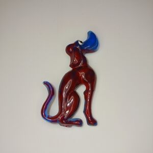 Fun Vintage Resin Dog Brooch Hound Great Dane